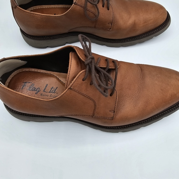 Mens Shoes Oxfords Flag ltd Tan size 8.5 - Picture 6 of 7